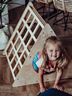 Obrázok z Detský drevený trojuholník na lezenie Pikler: prírodný