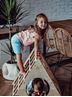 Obrázok z Detský drevený trojuholník na lezenie Pikler: prírodný