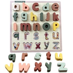 Obrázok Drevené montessori puzzle abeceda