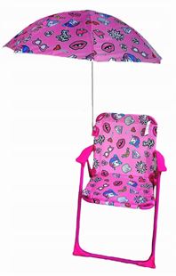 Obrázok Detská campingová stolička Jednorožec ružový