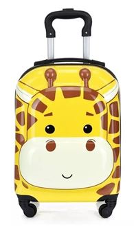 Obrázok z Detský cestovný 3D kufor Žirafa 29l