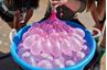Obrázok z Veľká vodná šmykľavka dvojitá s balónikmi