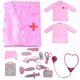 Obrázok Detský doktorský set s plášťom Ružová