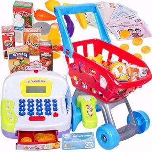 Obrázok Detský nákupný košík s elektronickou pokladňou