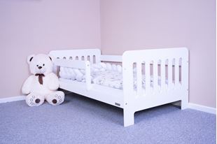Obrázok Detská posteľ so zábranou New Baby ERIK 160x80 cm biela