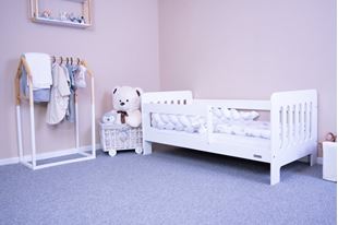 Obrázok Detská posteľ so zábranou New Baby ERIK 140x70 cm biela
