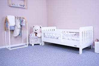 Obrázok z Detská posteľ so zábranou New Baby ERIK 140x70 cm biela