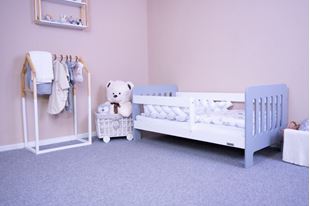 Obrázok Detská posteľ so zábranou New Baby ERIK 140x70 cm bielo-šedá