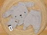 Obrázok z Pletená dojčenská sada 3D Medvedík, svetrík, tepláčiky + čiapočka, béžová