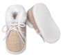 Obrázok z Dojčenské capáčky/topánočky na šnurovanie s kožúškom, , béžové