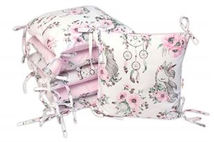 Obrázok Bavlnený vankúšikový mantinel, Sny Jednorožca, ružový