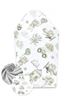Obrázok z Bavlnená novorodenecká zavinovačka, Piloti - olivová/sivá