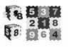 Obrázok z Detské penové puzzle, podložka na zem, Číslica, , 9 ks