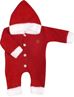 Obrázok z Detský pletený overálok s kapucňou Baby Santa, červený