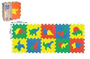 Obrázok Penové puzzle Dinosaury 32x32cm 10ks v sáčku