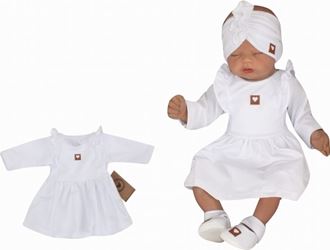 Obrázok z Detské teplákové šatôčky/tunika Princess - biele