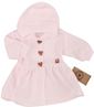 Obrázok z Pletený svetrík, kabátik s kapucňou, Srdiečko - ružový