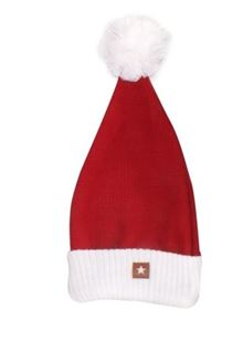 Obrázok Vianočná pletená čiapka Baby Santa, červená