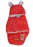 Obrázok z Oteplený prešívaný fusák s kapucňou do autosedačky - červený