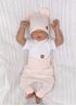 Obrázok z Novorodenecká sada 4D, body kr. rukáv, tepláčiky, kabátik a čiapočka Z&amp;Z, ružová
