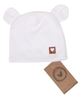 Obrázok z Dvojvrstvová bavlnená čiapočka LOVE TEDDY, biela