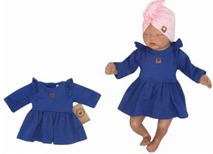 Obrázok Detské teplákové šatôčky / tunika Princess - tm.modré