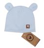 Obrázok z Dvojvrstvová bavlnená čiapočka LOVE TEDDY, sv. modrá