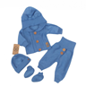 Obrázok z 4 - dielna dojčenská súpravička, kabátik, tepláčky, čiapočka a topánočky - jeans