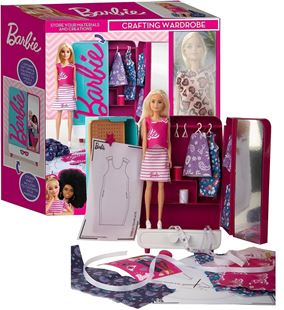 Obrázok Bábika Barbie šatníková skriňa s šijacími doplnkami 29cm
