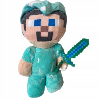 Obrázok z Plyšová hračka Minecraft Steve diamantový 21cm