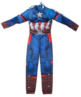 Obrázok z Detský kostým Svalnatý Kapitán Amerika 110-122 M