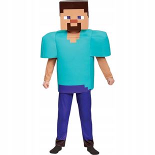 Obrázok Detský kostým Minecraft Steve 128-134 L