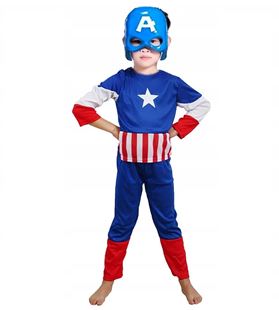 Obrázok Detský kostým Kapitán Amerika s maskou 98-104 S