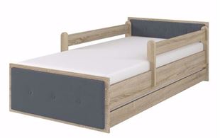 Obrázok Detská posteľ Max XL Čalúnená 180x90 cm - Dub Sonoma