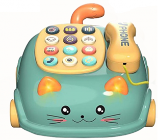 Obrázok Pojazdná detská mačička s telefónom