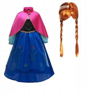Obrázok z Detský kostým ANNA Frozen s parochňou 110-116 M