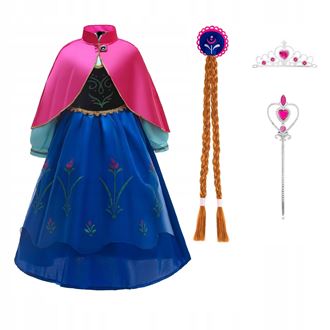 Obrázok z Detský kostým ANNA Frozen s doplnkami 98-104 S