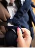 Obrázok z Kinder Hop Zatepľovacie vrecko na nosítko fleece Navy Blue modrá