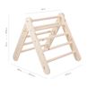 Obrázok z Detský drevený rebrík veľký Pikler: prírodný
