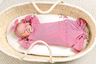 Obrázok z Moniel Novorodenecké body s uzlom Dots ružová 0-3 mesiace