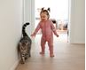 Obrázok z Moniel Detský rastúci overal Mačka Dots ružová Veľkosť: 50 Novorodenec