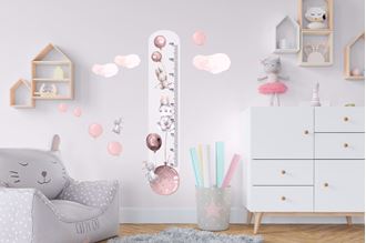 Obrázok z Meter na stenu - Zajačikov a balóniky Ružová