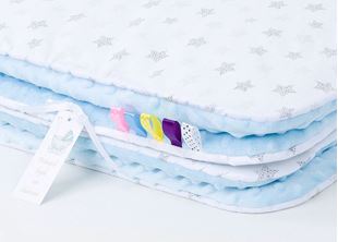 Obrázok Detská deka Hviezdy Minky 75x100 cm - rôzne farby a varianty