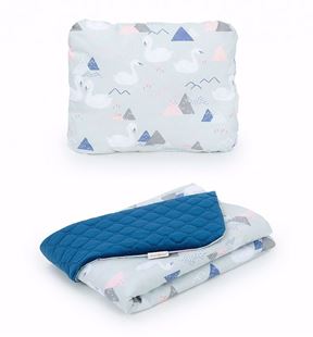 Obrázok Detská deka s vankúšom Labute Velvet 75x100 cm - rôzne farby a varianty