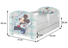 Obrázok z Disney detská posteľ Frozen II Šedá 140x70 cm