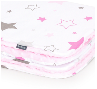 Obrázok Detská deka Hviezdy Minky 75x100 cm - rôzne farby a varianty