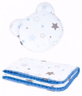 Obrázok Detská deka s vankúšom medy Hviezdy Minky