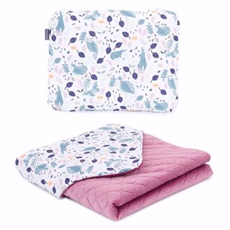 Obrázok z Detská deka s vankúšom Volavky Velvet Premium 75x100 cm - rôzne varianty
