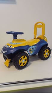Obrázok Detské odrážadlo auto Žlto-tmavo modrá
