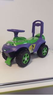 Obrázok Detské odrážadlo auto Zeleno-fialová